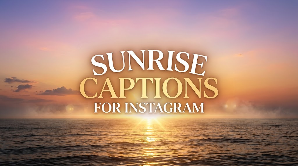 Sunrise Captions For Instagram