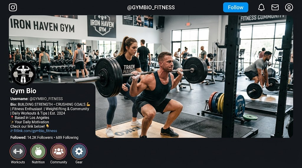 Gym Bio For Instagram