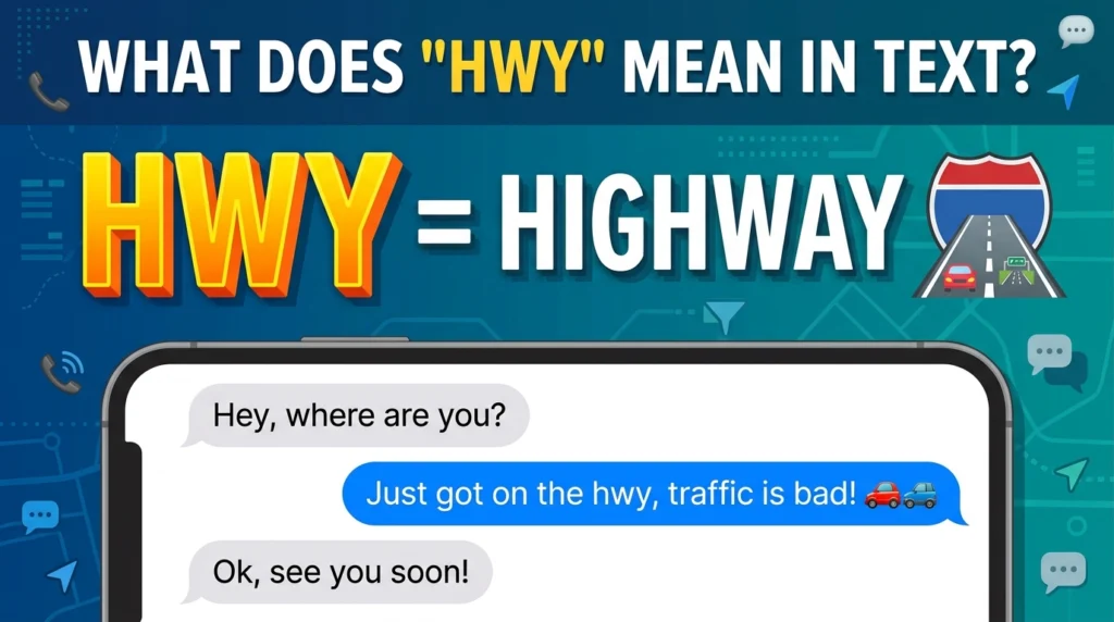 HWY Meaning in Text