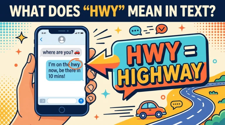 HWY Meaning in Text