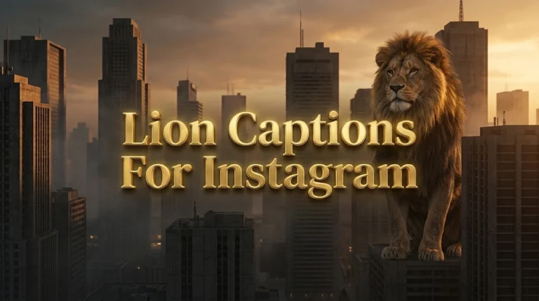 Lion Captions For Instagram