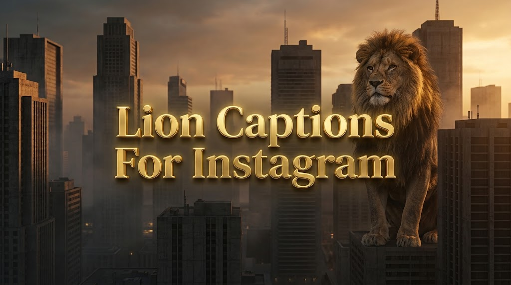 Lion Captions For Instagram