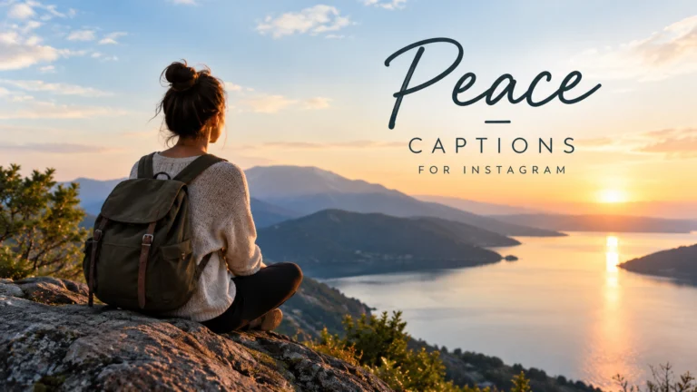 Peace Captions For Instagram