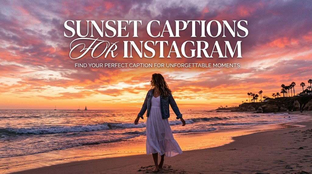Sunset Captions For Instagram